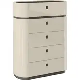 Seville Chest in Beige & Brown Metal Lacquer